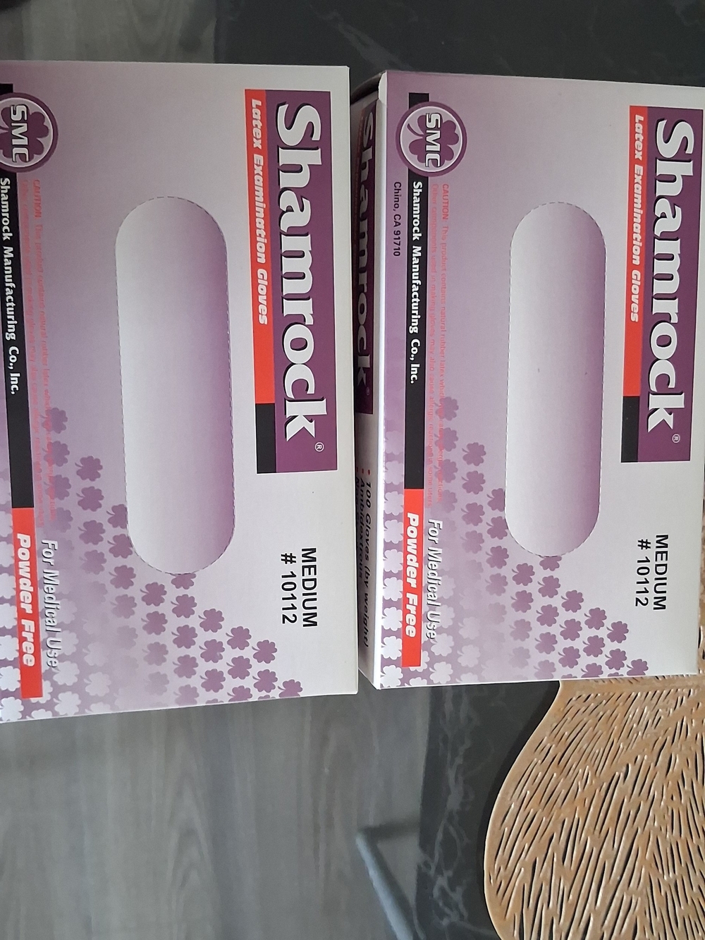 2 Box Medium Powder-Free Gloves - White